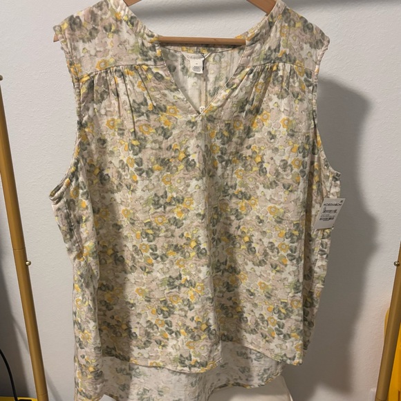 🆕 Caslon A-Line Floral Sleeveless Top from Nordstrom, New with Tags - Picture 3 of 8
